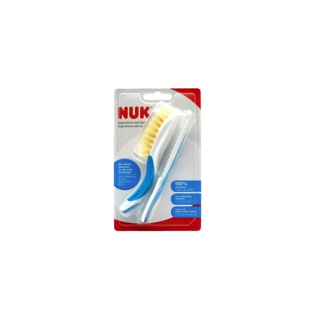 Nuk Baby Brush with Natural Hair & Comb pour Maman et bébé