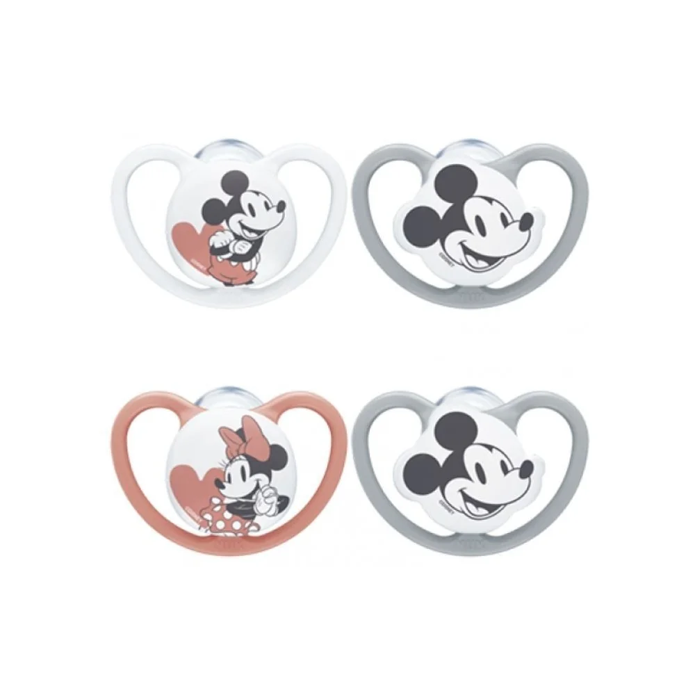 NUK Space Disney Mickey & Minnie 0-6M Silicone Pacifier 1P. pour Ma...