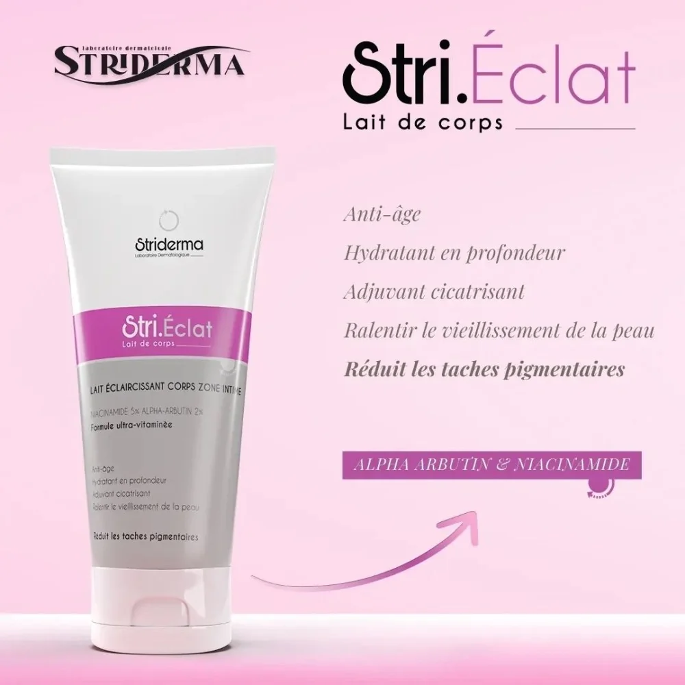 STRIDERMA LAIT DE CORPS ECLAIRCISSANTE CORPS, ZONE INTIME 200 GR po...