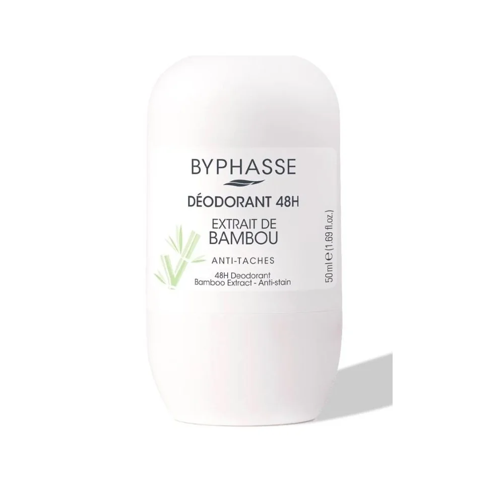 BYPHASSE Deodorant Roll On Anti Taches Bambou 50ml pour Femmes