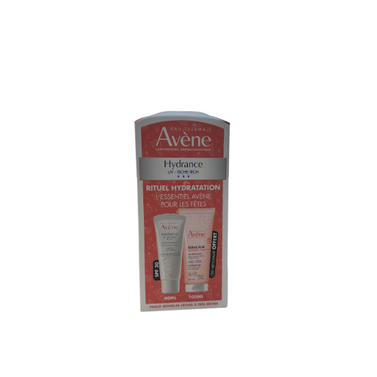 AVENE COFFRET HYDRANCE UV RICHE + GEL NETTOYANT OFFERTE 100 ML pour...