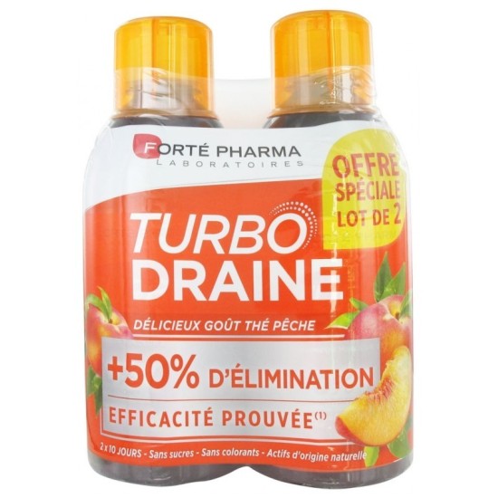 TURBO DRAINE DUO THE-PECHE 500ml forte pharma *2 pour Beauté