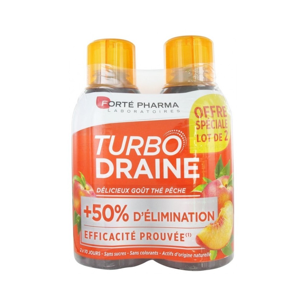 TURBO DRAINE DUO THE-PECHE 500ml forte pharma *2 pour Beauté