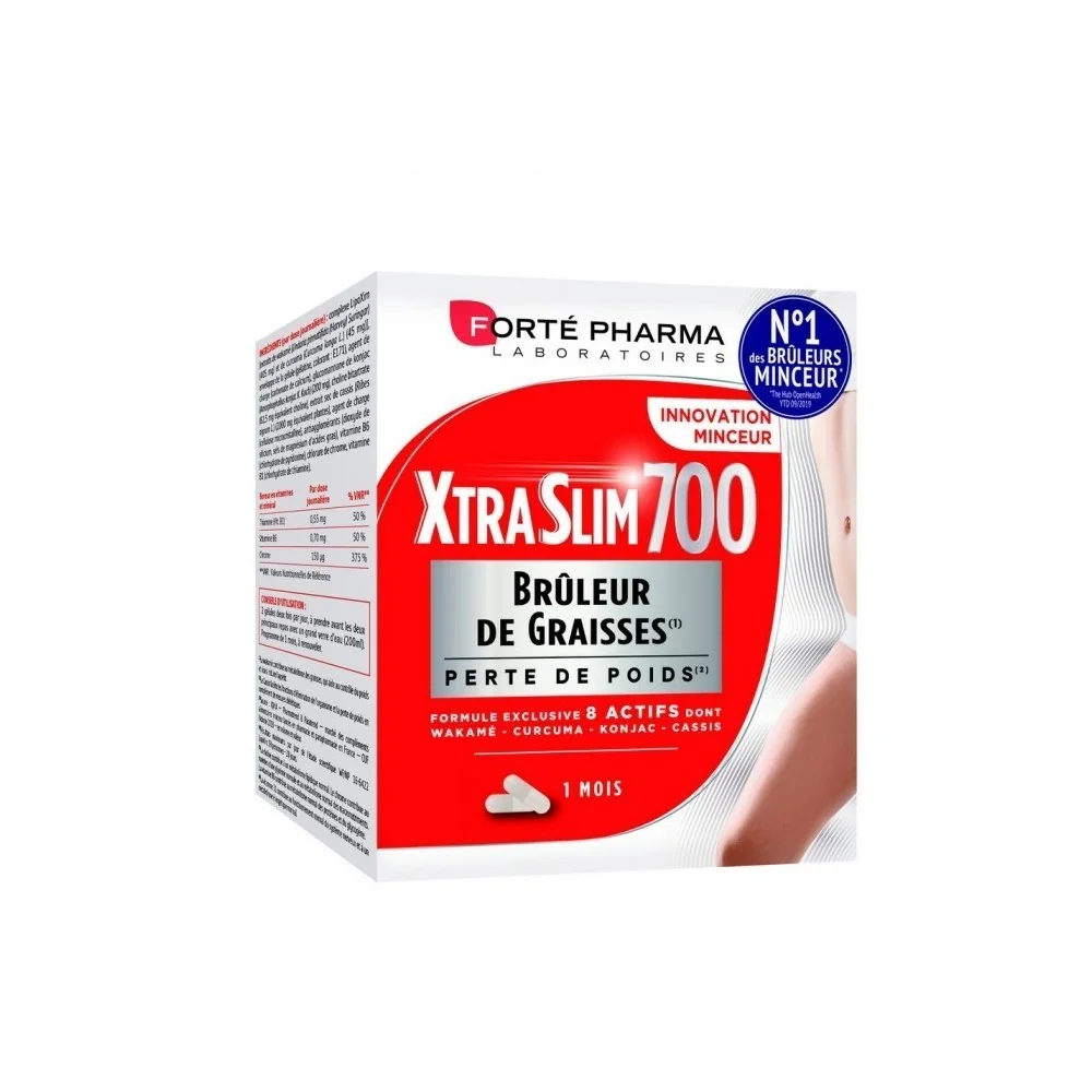 FORTE PHARMA - XTRASLIM 700 BRÛLEUR DE GRAISSES 120 GÉLULES pour Co...