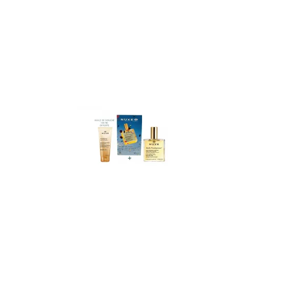 NUXE COFFRET HUILE PROIGIEUSE 100ML + HUILE DOUCHE OFFERTE 100ML po...