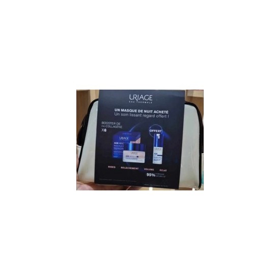 URIAGE COFFRET MASQUE DE NUIT AGE ABSOLU + SOIN LISSANT REGARD OFFE...