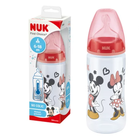 NUK First Choice - Biberon Mickey 2ème âge 300ml - Parapharmacie Prado  Mermoz