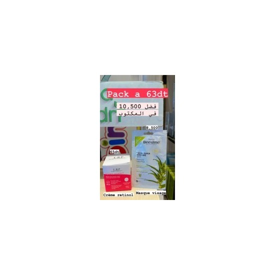 PROMO MASQUE VISAGE BEESLINE + CREME RETINOL LRP pour Femmes