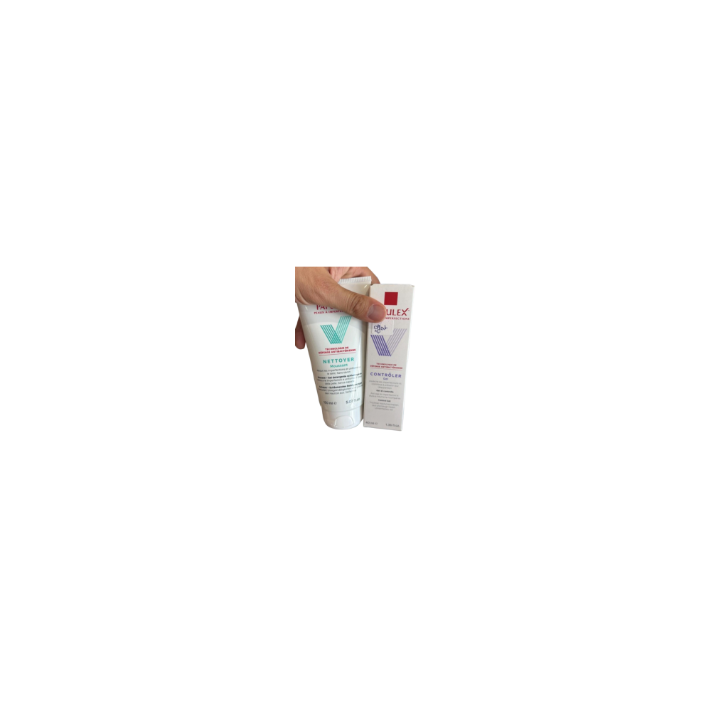 PAPULEX GEL NETTOYANT + PAPULEX GEL STOP ACNE pour Accueil