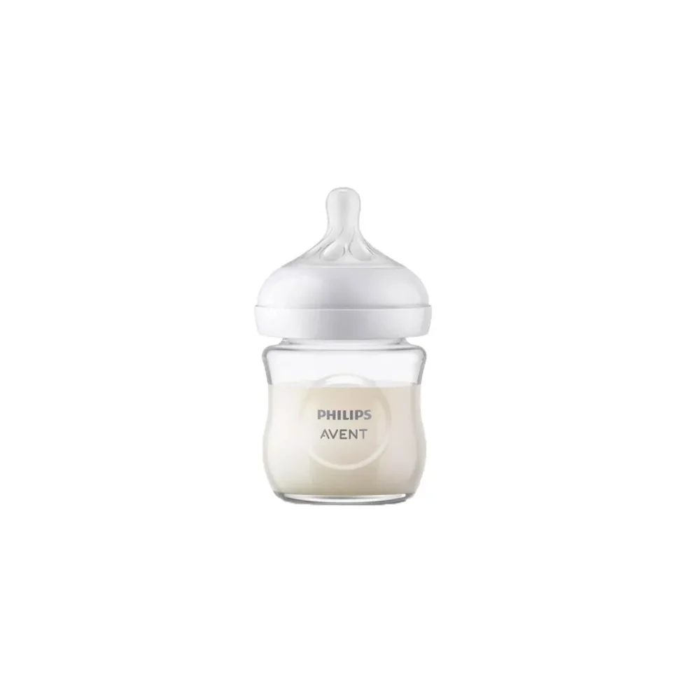PHILIPS AVENT - BIBERON NATURAL RESPONSE EN VERRE +0 MOIS 120ML pou...