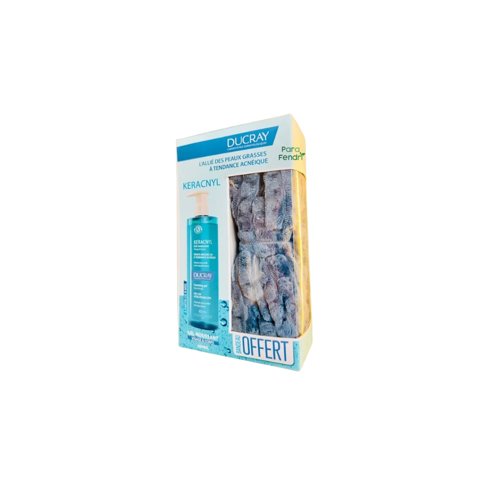 DUCRAY - GEL KERACNYL 400ML + BANDEAU OFFERT pour Accueil
