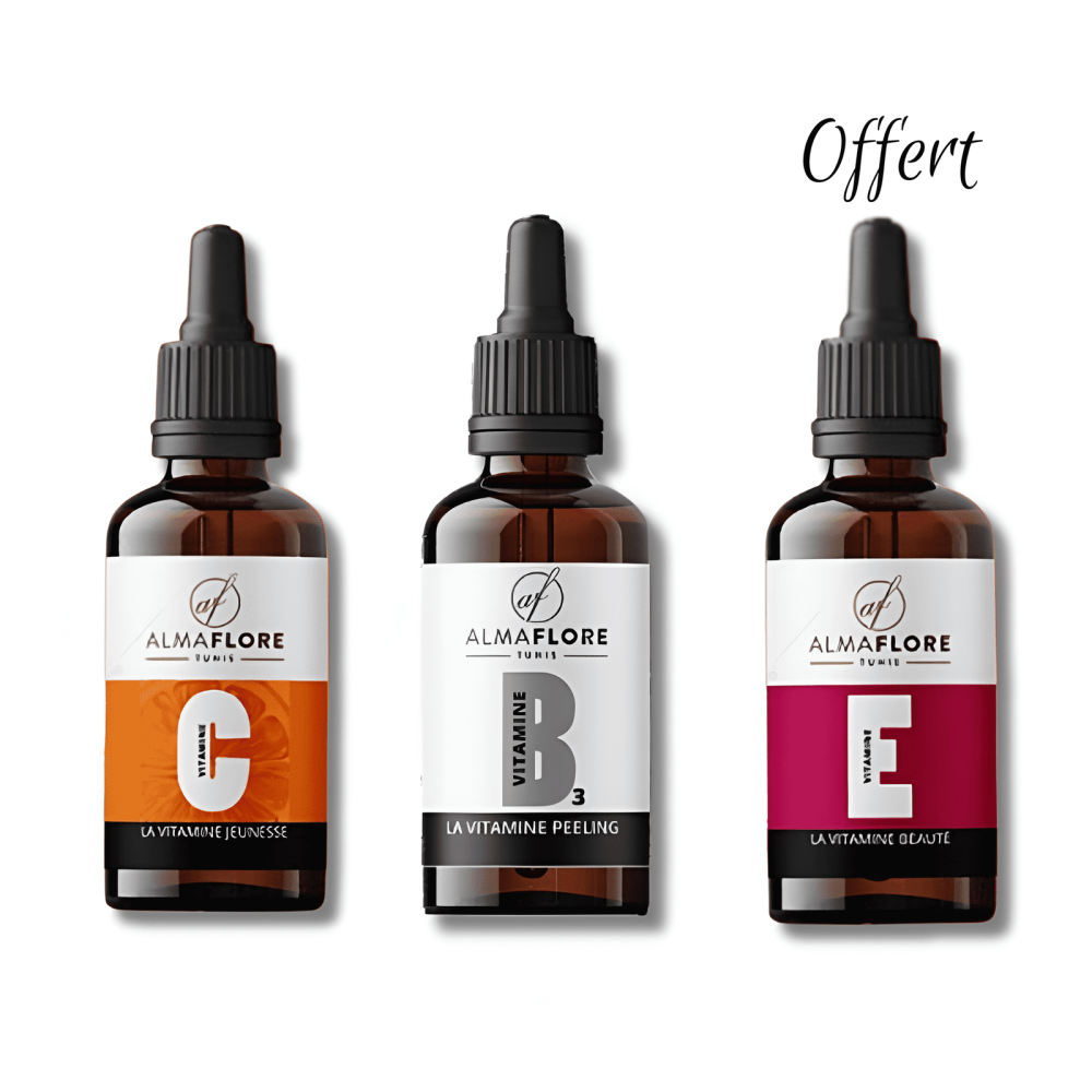 ALMAFLORE - PACK SERUM VIT C + VIT B3 + VIT E pour Nos Promotions