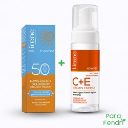 PACK ECRAN SPF50+ 40ML INVISIBLE + Lirene C+E Mousse nettoyante visage hydratante 150 ml