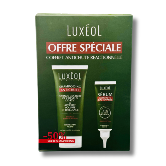 LUXEOL - COFFRET ANTI CHUTE REACTIONNELLE : SHAMPOING ANTI CHUTE 20...