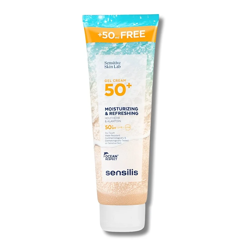 SENSILIS - GEL CREME HYDRATANT RAFRAICHISSANT SPF50+ 250ML pour Sol...