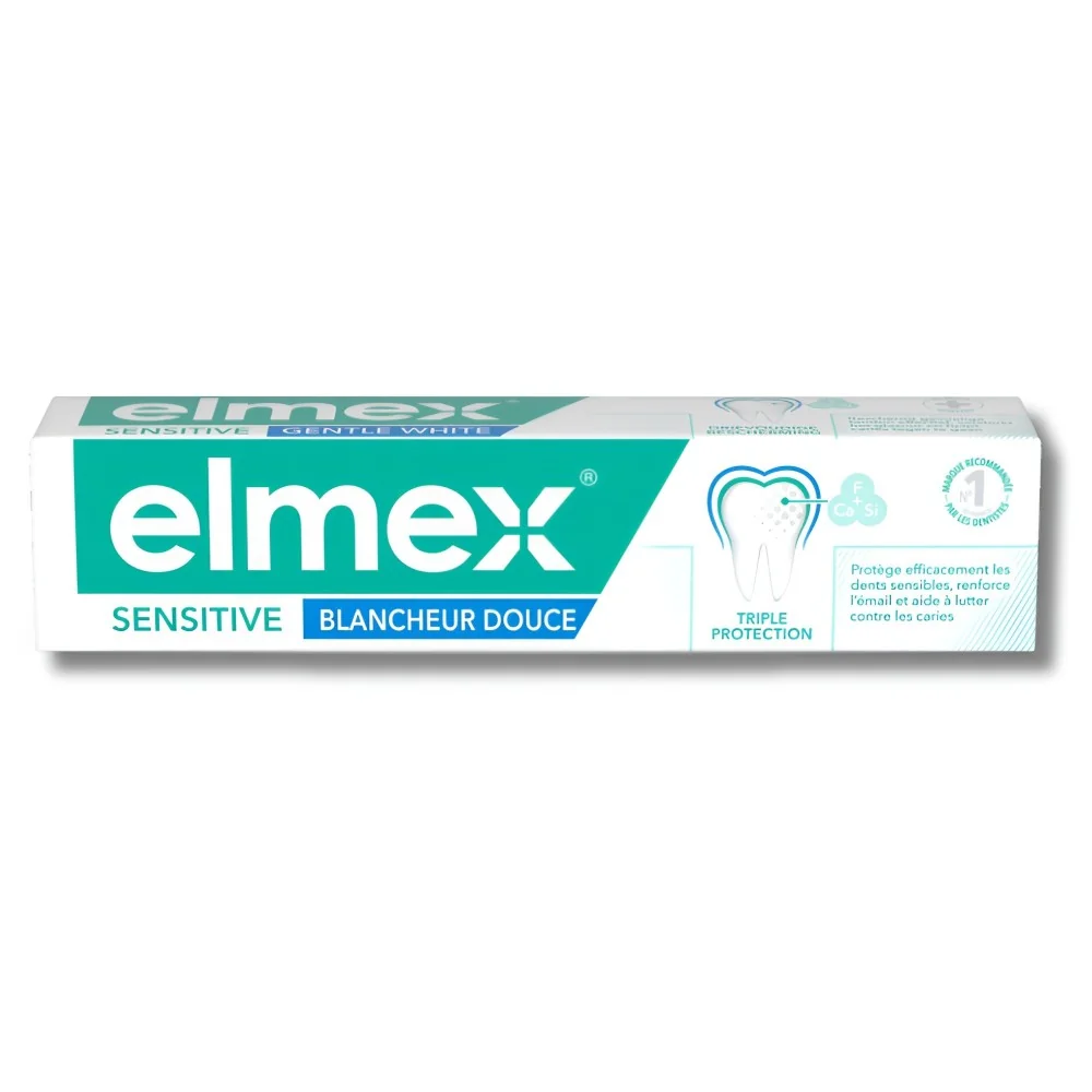 ELMEX SENSITIVE - DENTIFRICE BLANCHEUR DOUCE 75ML pour Hygiène