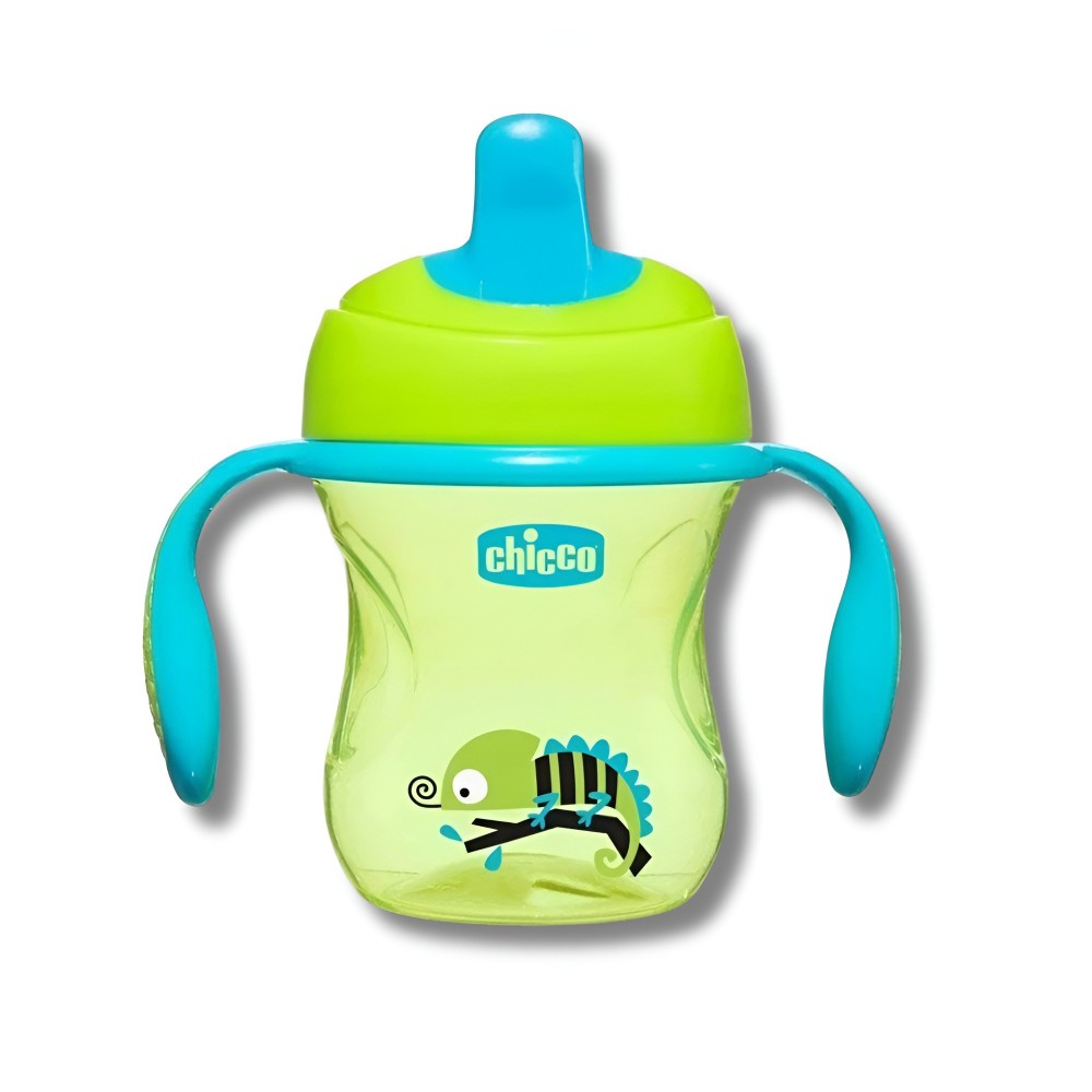 Biberon Chicco Natural Feeling 330 Ml Pour Bébé 6 Mois + - Tétine Silicone Souple, Valve Anti-colique - Forme Adaptée à La Croissance