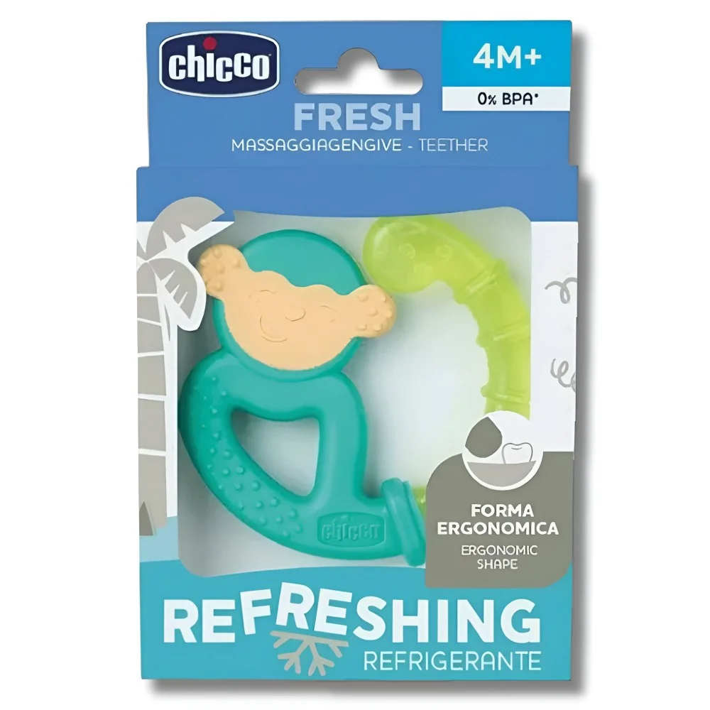 CHICCO - ANNEAU DE DENTITION FRESH RELAX +4MOIS pour Maman et bébé
