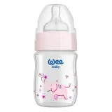 WEE BABY CLASSIC PLUS - BIBERON COL LARGE EN VERRE 150ML 0-6MOIS po...