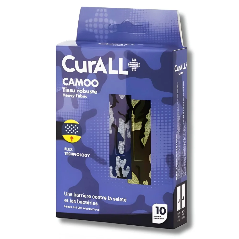 CURALL - CAMOO PANSEMENT BOITE DE 10 19x72MM pour Produits Paramédi...