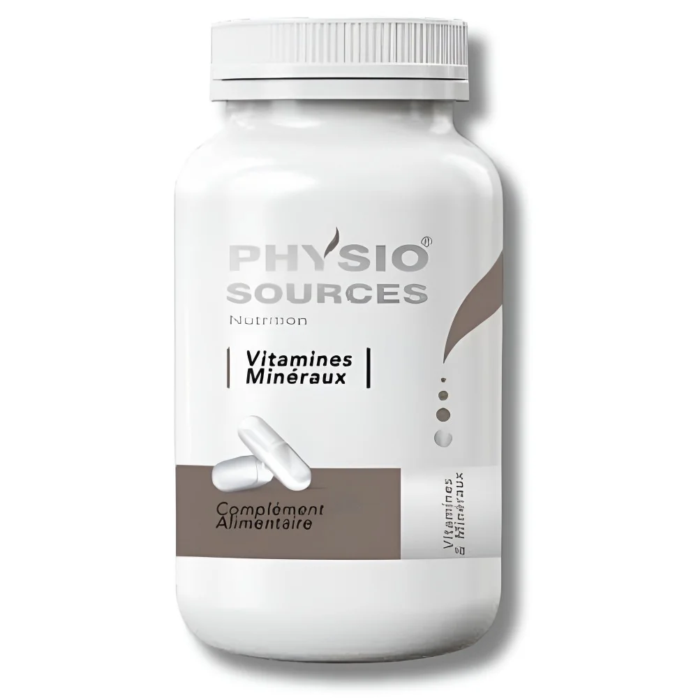 PHYSIO SOURCE - VITAMINES ET MINERAUX 60 GELULES pour Compléments A...
