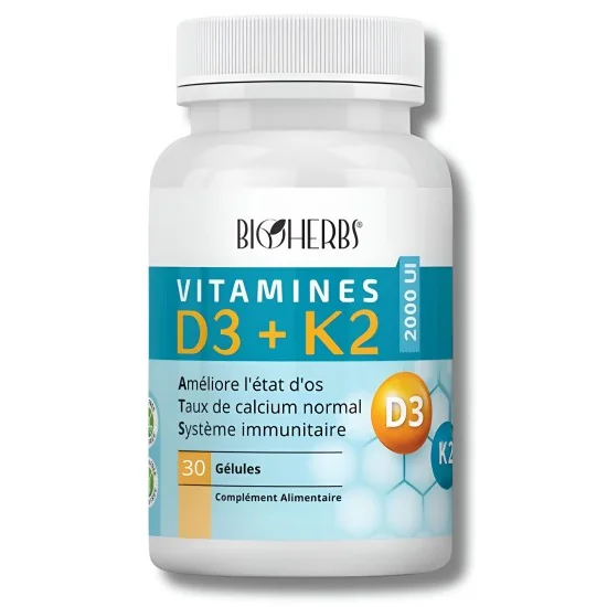 BIOHERBS - VITAMINES D3+K2...