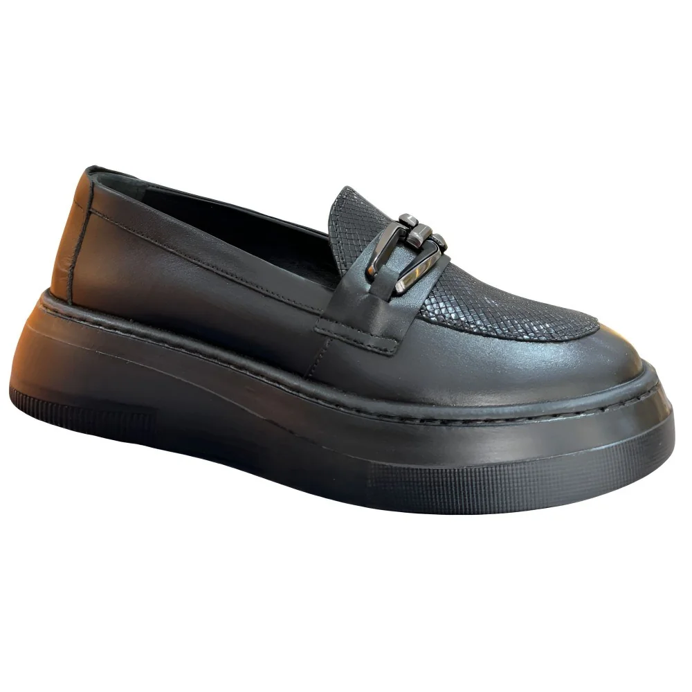 STI LIGHT - DERBIES ORTHOPEDIQUES NOIRS AVEC DETAILS CROCCO pour sa...