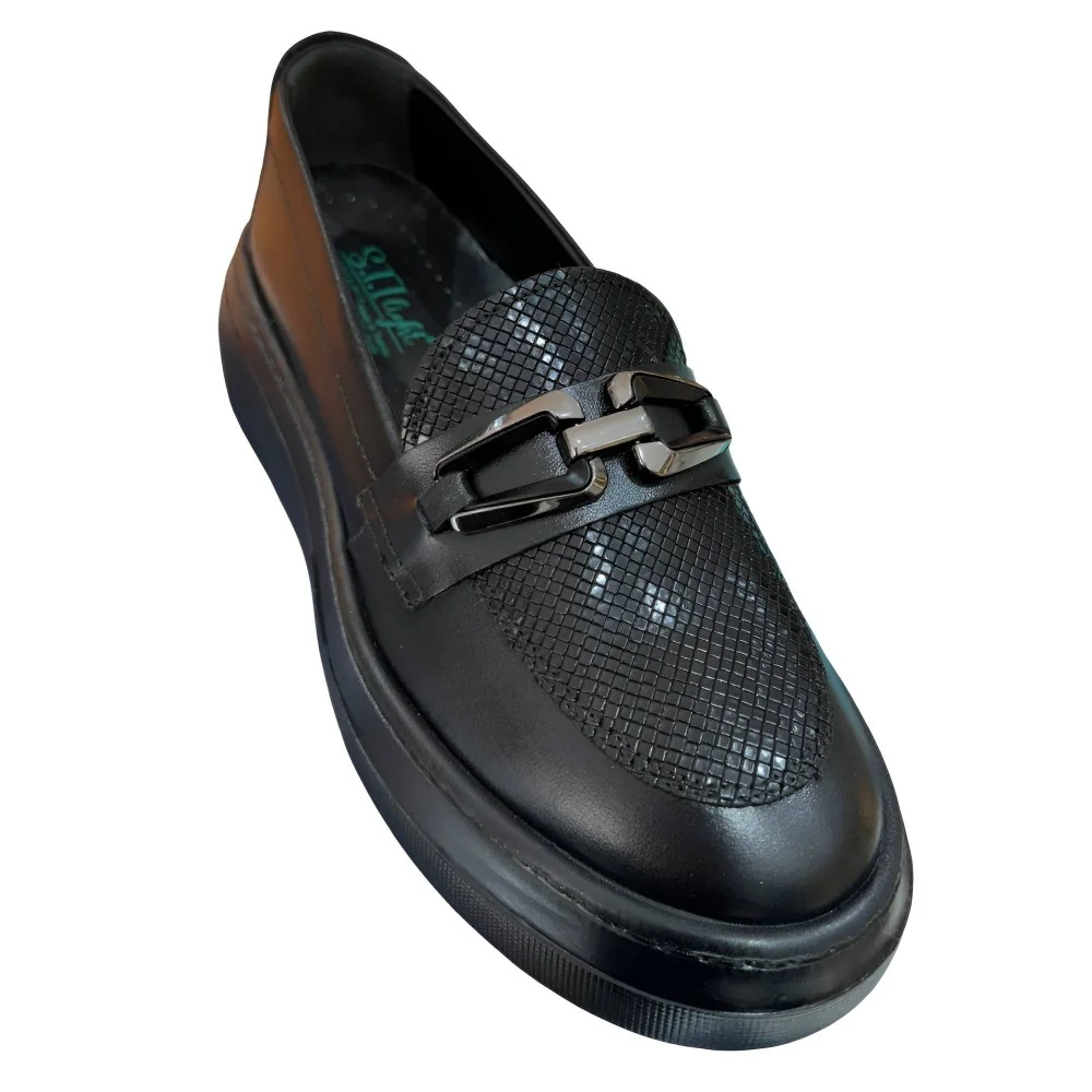 STI LIGHT - DERBIES ORTHOPEDIQUES NOIRS AVEC DETAILS CROCCO pour sa...