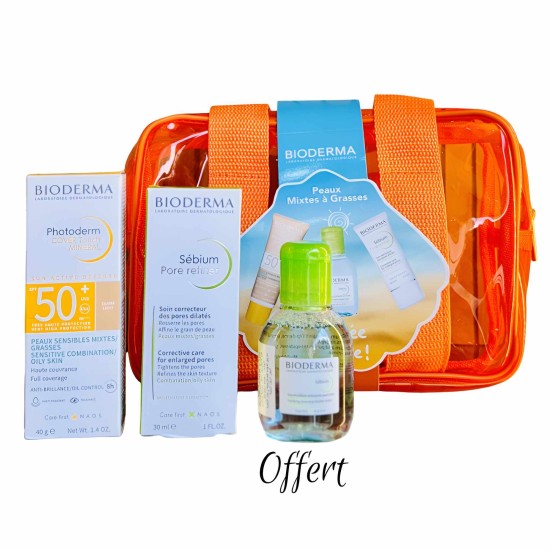 BIODERMA - TROUSSE SEBIUM PORE REFINER 30ML+PHOTODERM COVER TOUCH M...