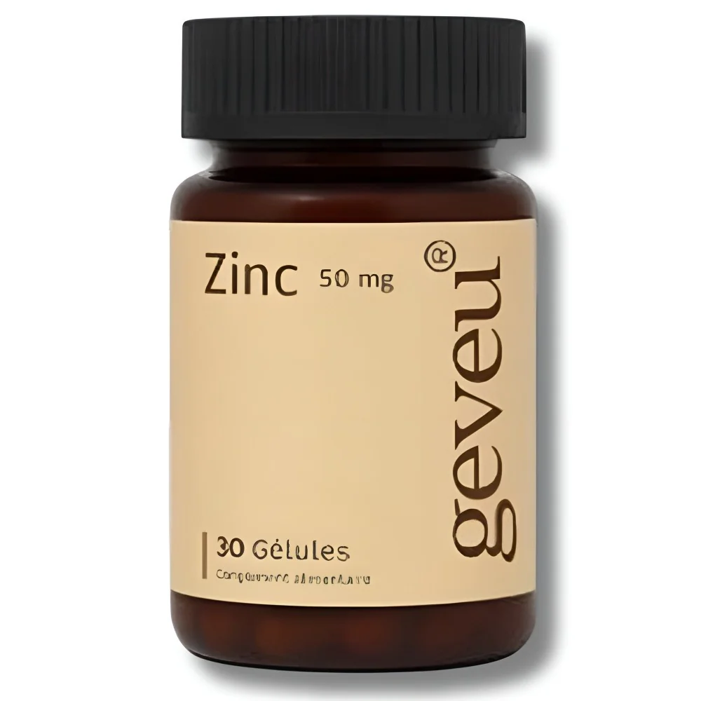 GEVEU - ZINC 50MG 30 GELULES pour Compléments Alimentaires