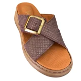 STILIGHT - CLAQUETTES ORTHOPEDIQUES CROISÉES VIOLETS CHANGEANT FEMM...