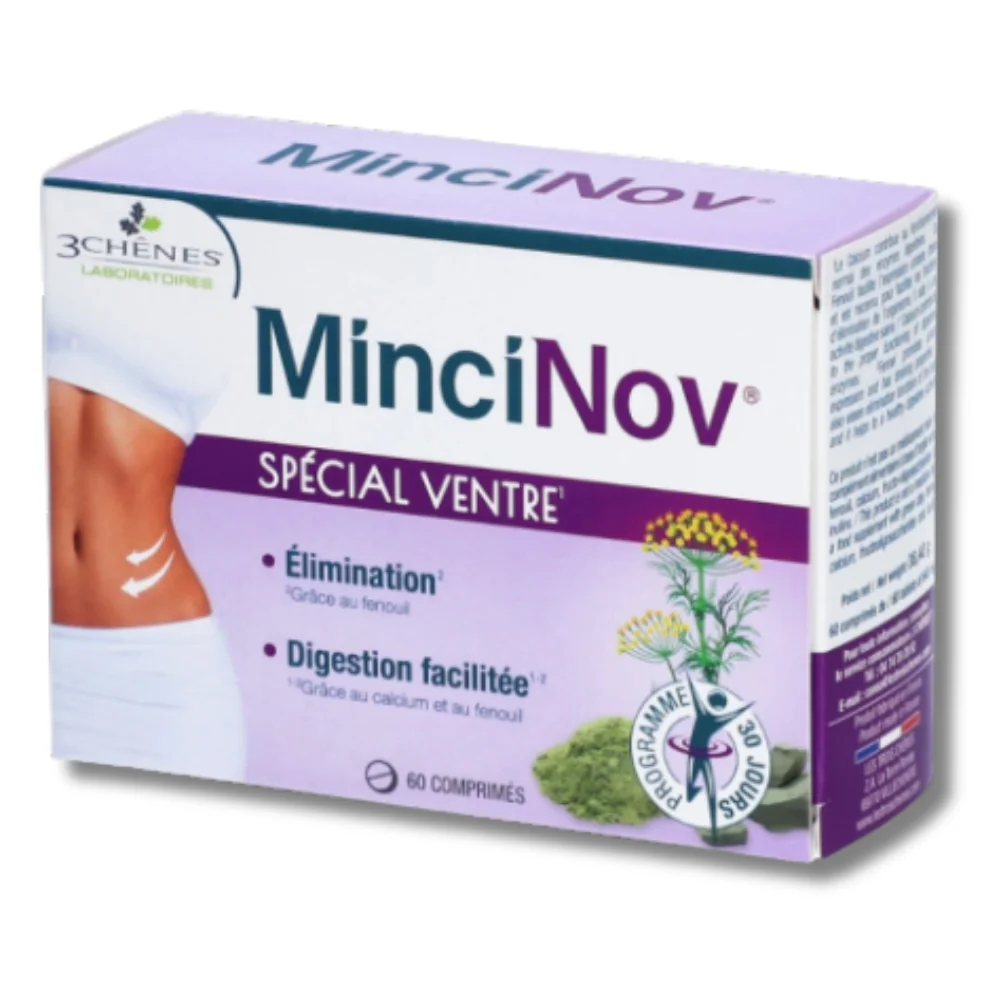 3 CHÊNES - MINCINOV SPÉCIAL VENTRE 60 COMPRIMÉS pour Compléments Al...