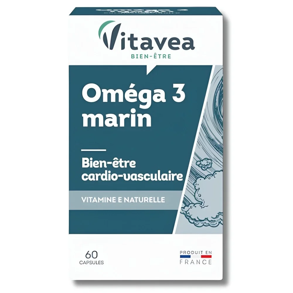 VITAVEA - OMEGA 3 MARIN 60 CAPSULES pour Compléments Alimentaires