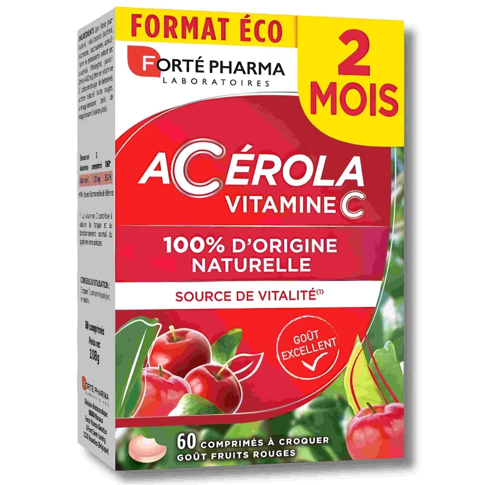 FORTE PHARMA - ENERGIE ACEROLA 60 COMPRIMES pour Compléments Alimen...