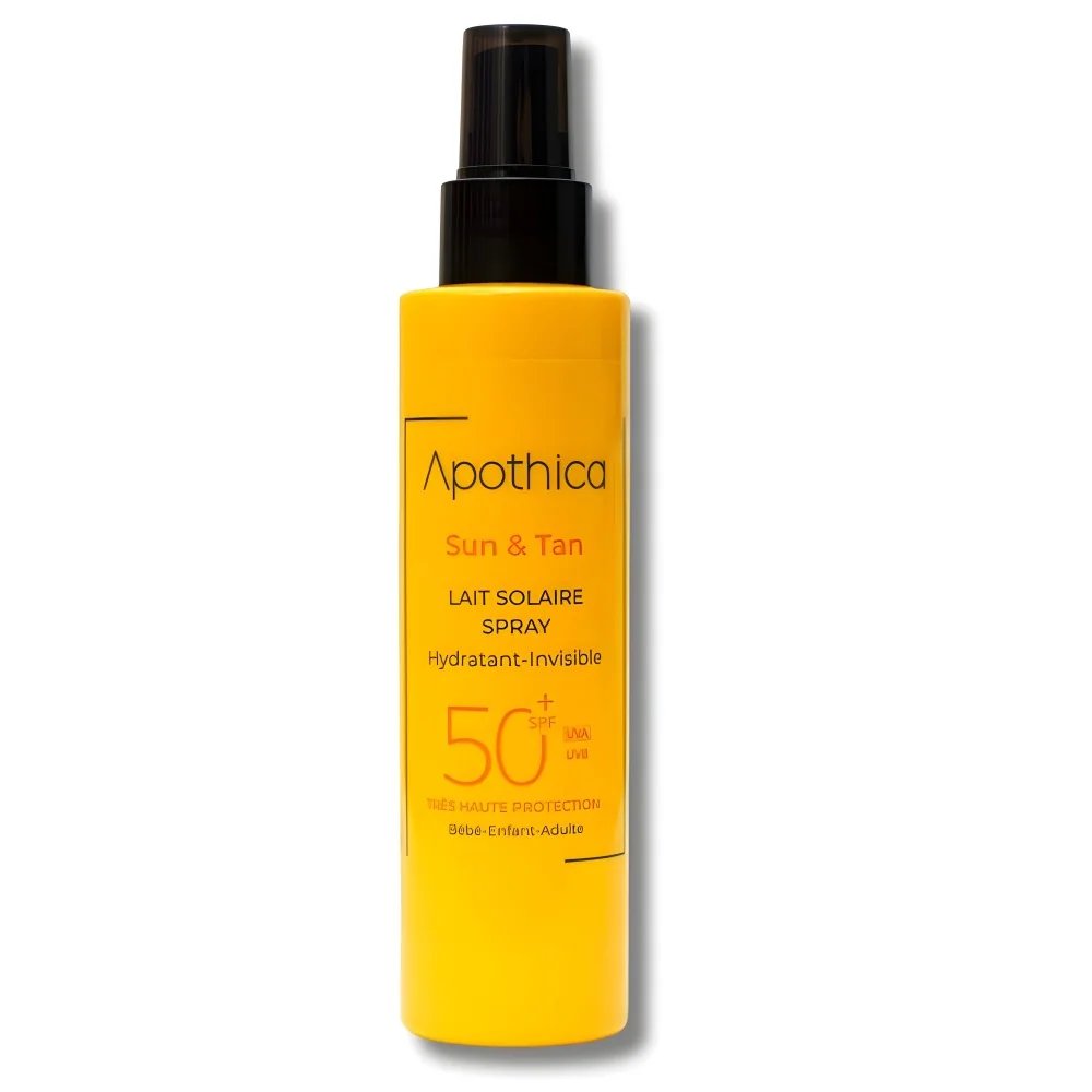 APOTHICA - LAIT SOLAIRE SPRAY "SUN & TAN" SPF50+ 150ML pour Solaire