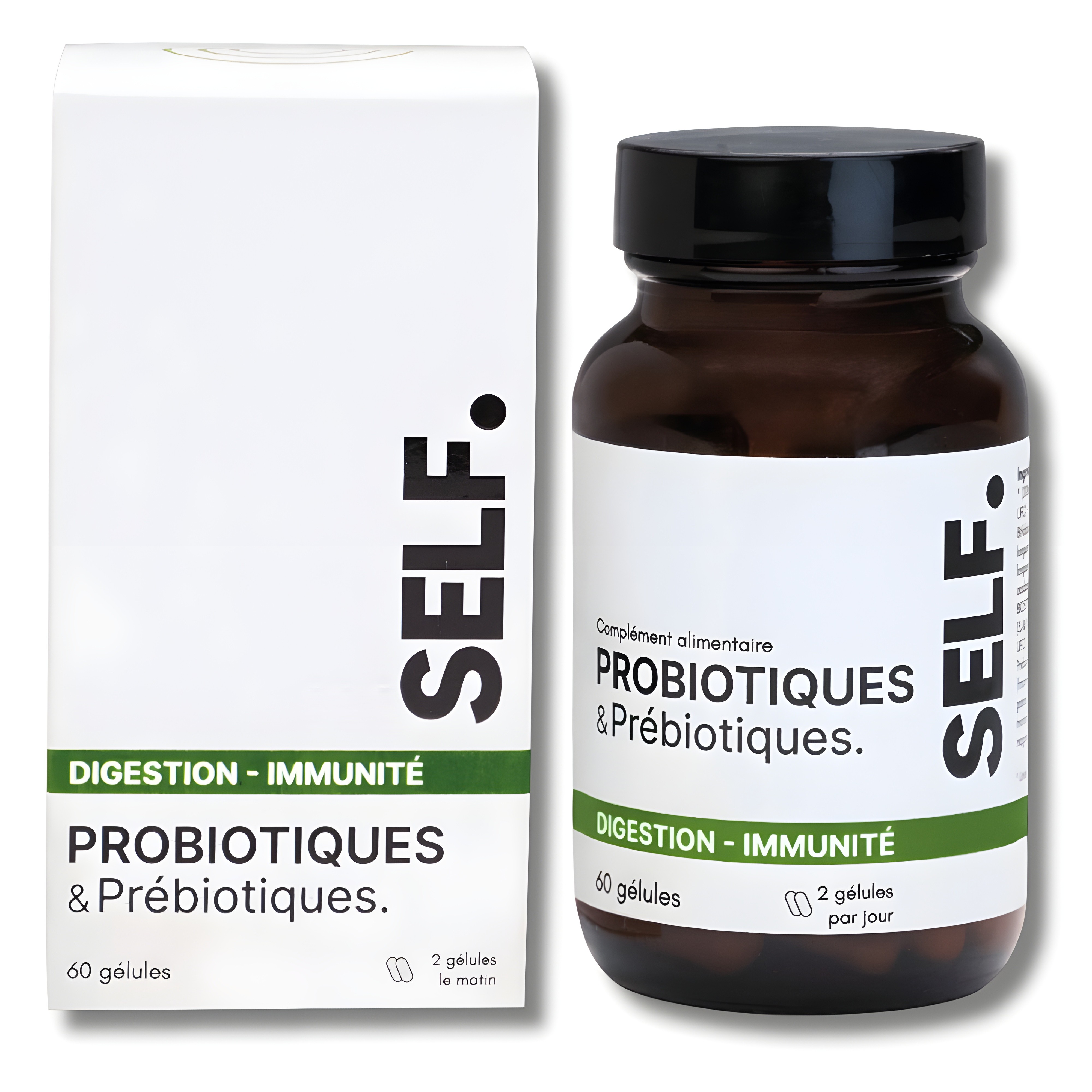 SELF - PROBIOTIQUES ET PRÉBIOTIQUES DIGESTION IMMUNITE 60 GÉLULES