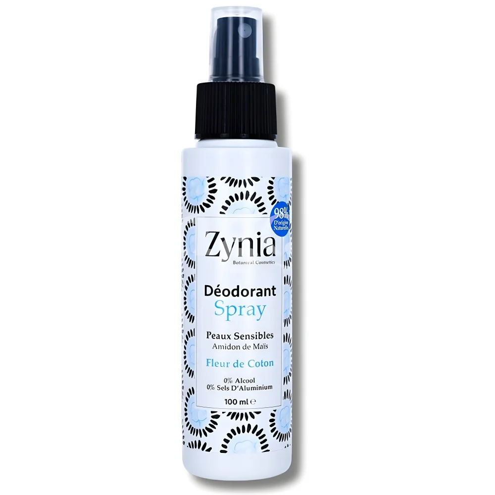 ZYNIA - DEODORANT SPRAY FLEUR DE COTON 100ML pour Corps