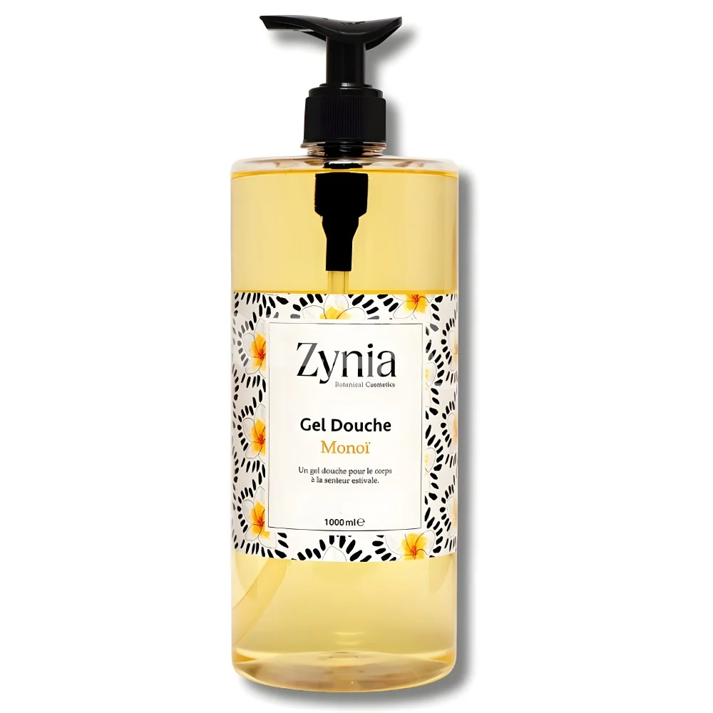 ZYNIA - GEL DOUCHE MONOI 1L pour Hygiène
