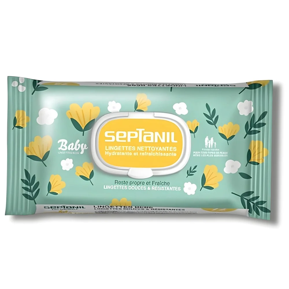 SEPTANIL - LINGETTES NETTOYANTES HYDRATANTES BEBE 72 PIECES pour Ma...