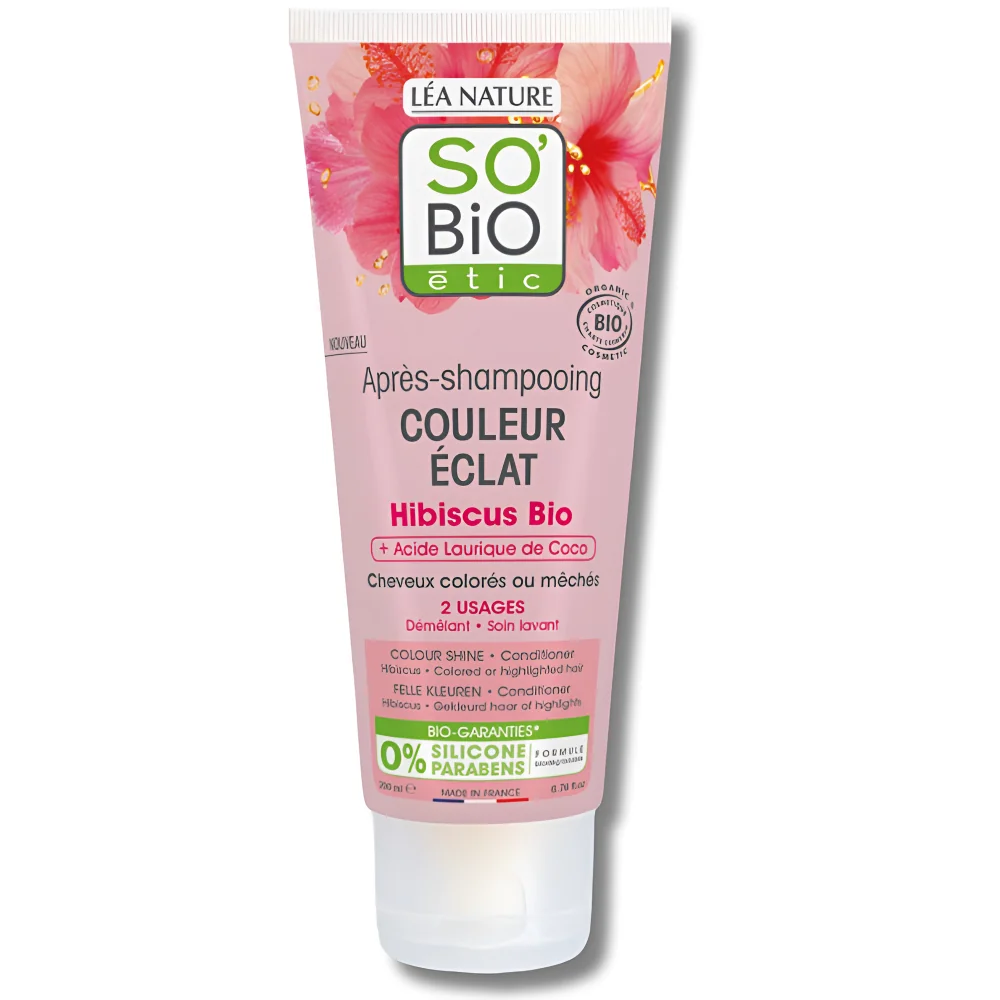 SOBIO - APRES SHAMPOING CHEVEUX COLORES 200ML pour Beauté