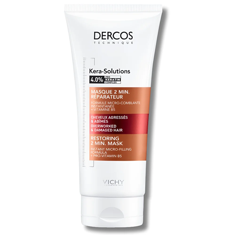 VICHY DERCOS KERA-SOLUTIONS - MASQUE 2MIN REPARATEUR 200ML pour Soins
