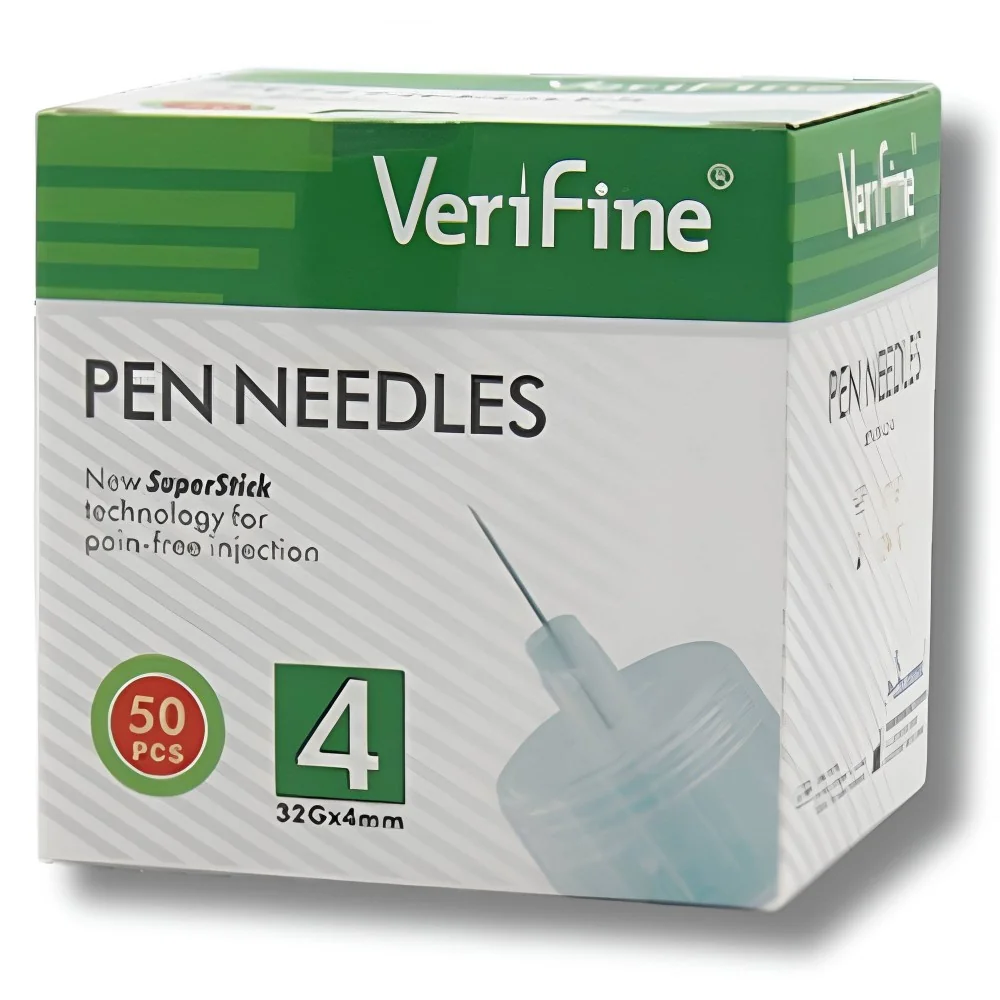 VERIFINE - AIGUILLES STYLO 32G*4MM BOITE DE 50 pour Produits Paramé...