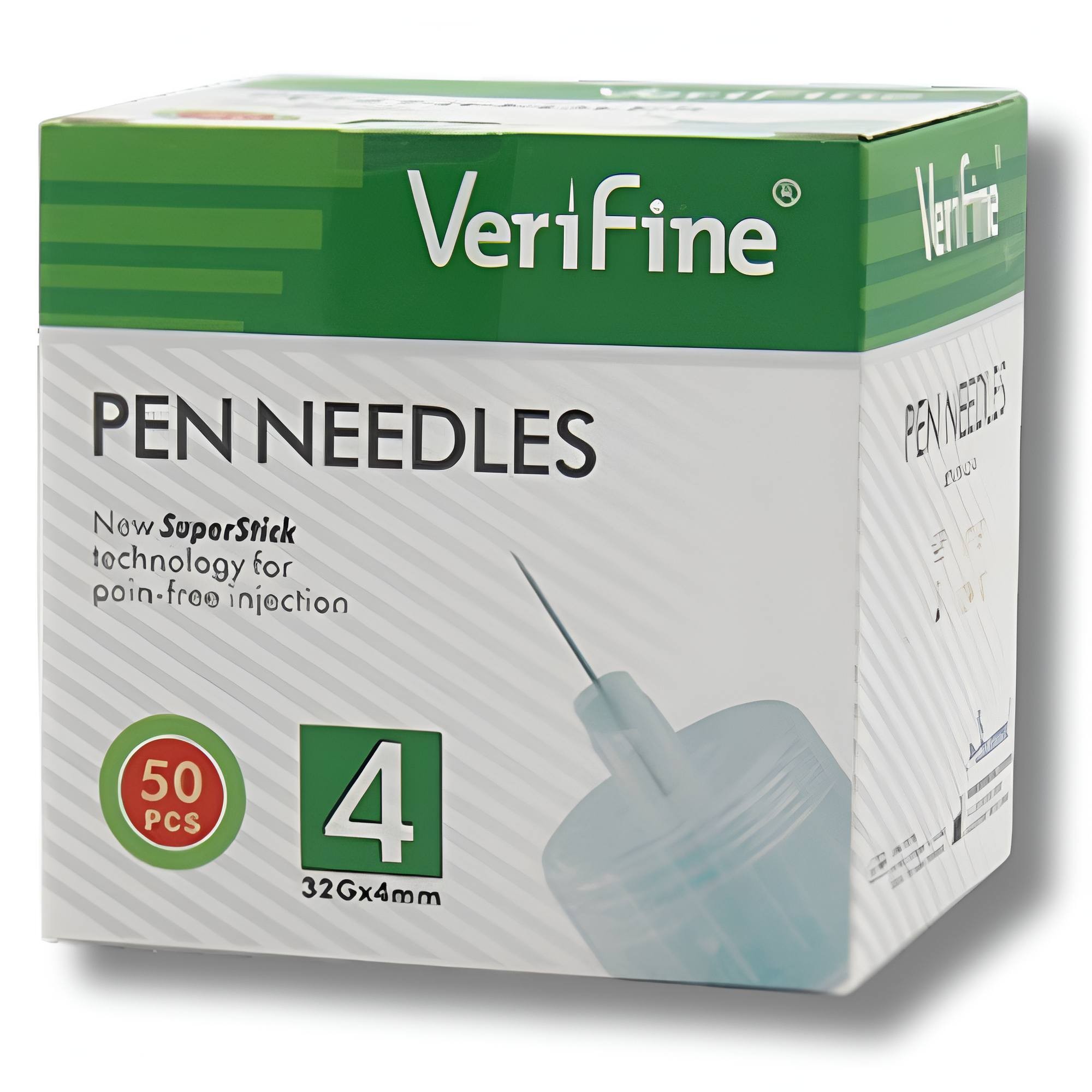 VERIFINE - AIGUILLES STYLO 32G*4MM BOITE DE 50