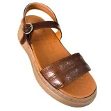 STI LIGHT - SANDALES ORTHOPEDIQUES MARRON VERNIS FEMME pour sabots ...