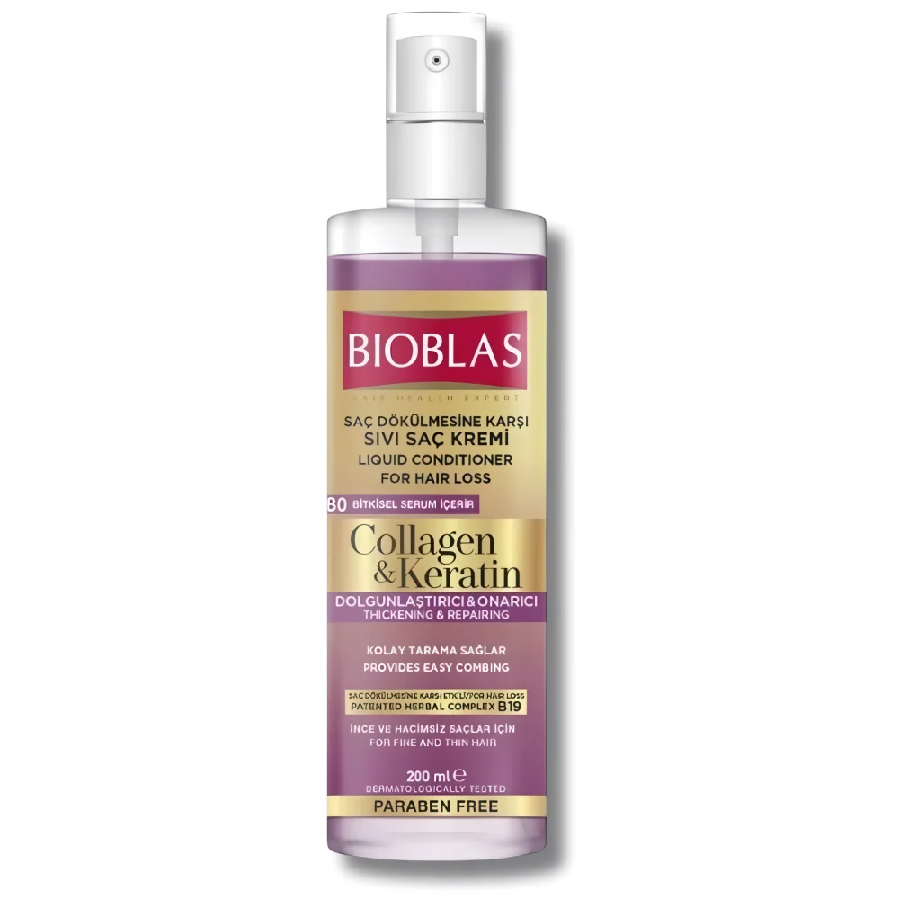 BIOBLAS - CONDITIONER LIQUIDE AU COLLAGENE ET A LA KERATINE 200ML