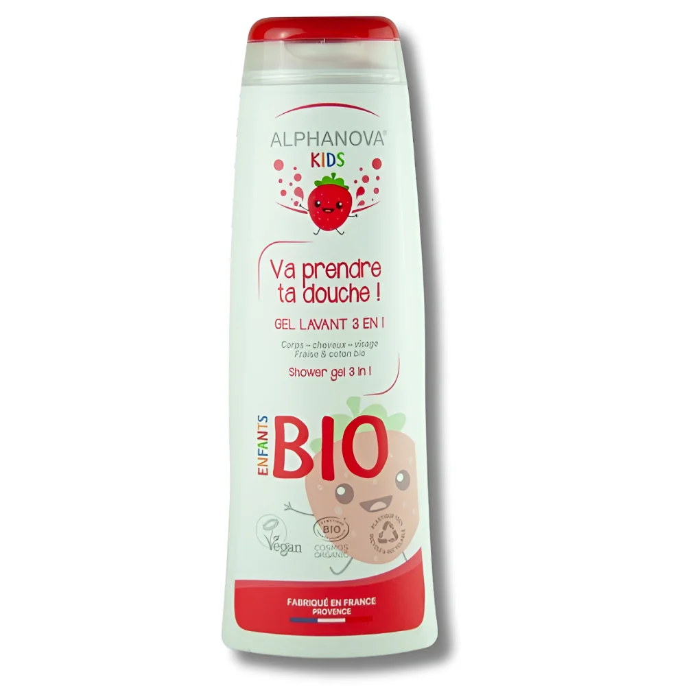 ALPHANOVA BEBE - GEL LAVANT BIO 3EN1 FRAISE 250ML