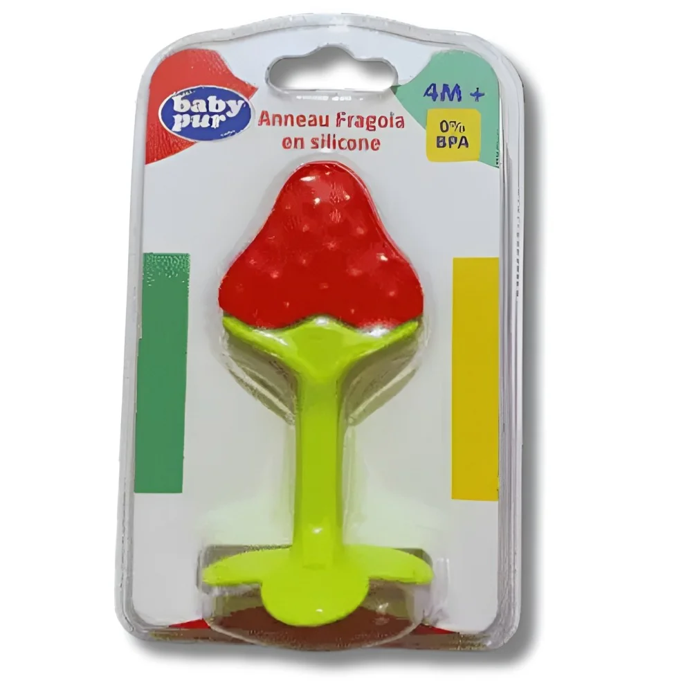 BABY PUR - ANNEAU DE DENTITION FARAGOLA EN SILICONE + 4MOIS