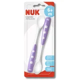 NUK - LOT DE 2 CUILLERES EN SILICONE +6 MOIS