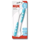 NUK - LOT DE 2 CUILLERES EN SILICONE +6 MOIS