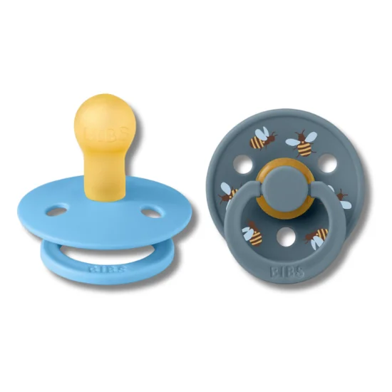 BIBS - LOT DE 2 PIÈCES SUCETTES NATURAL RUBBER BUMBLEBEE LATEX 1ERE AGE